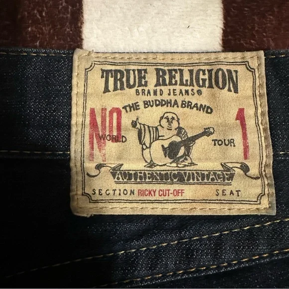True Religion Man Jean Short Pants Size 34 - Picture 2 of 8